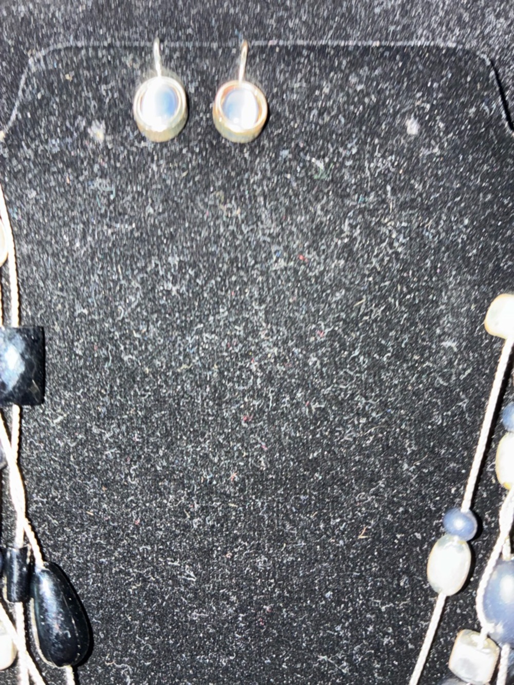 Vintage Ann Klein EUC Multi-Strand Black/ Silver tone earrings & unbra. Earrings - Picture 11 of 15